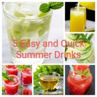 5 Easy and Quick Summer Drinks to Make at Home